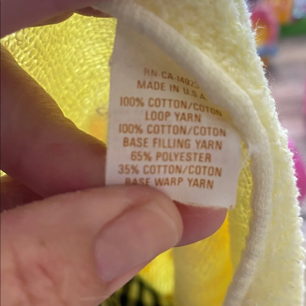 Yellow Butterfly Embroidered Bath Towel and washcloth Set MCM Cotton USA